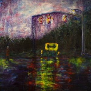 Oil painting: “Rain”